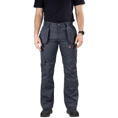 Image of Dickies Mens Redhawk Pro Pants Trousers, Grey, 40W / 30L UK