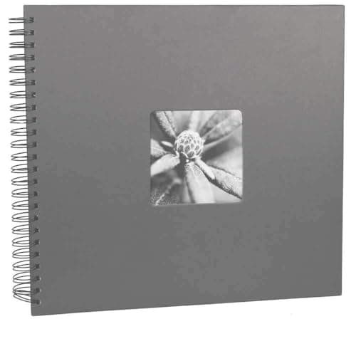 Image of Hama 94874 Fine Art Spiralbound Album | 36 x 32cm 50 w/Black Pages, Grey, 36×32/50