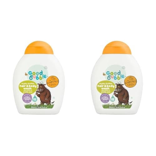 Image of Good Bubble Gruffalo Kids Hair & Body Wash - 250ml Tear-Free Kids Body Wash - Sulphate Free Body Wash with Prickly Pear (Pack of 2)