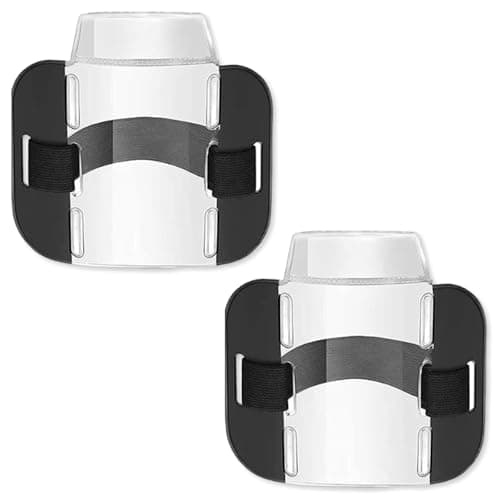 Image of 2-Pack Adjustable Badge Holder Armbands, High Visibility ID Card & Badge Holder for Medical, Security, Warehouse, Factory Staff & Doormen