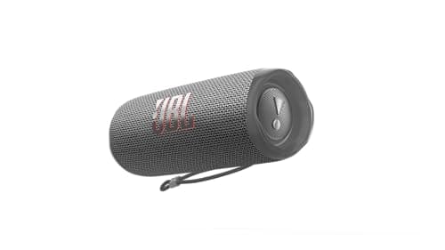 Image of JBL Flip 6 Portable Bluetooth Speaker with 12 Hours of Playtime, Powerful Sound, IP67 Waterproof and Dustproof, PartyBoost for Multiple Speaker Pairing - Grey