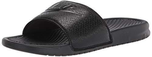 Image of Nike Benassi Just Do It, Men's Athletic Sandals, Black (Black/Black), 12 UK (47.5 EU)