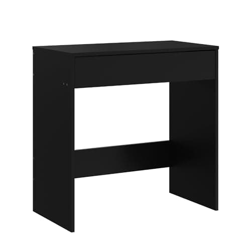 Image of Panana Wooden Dressing Table with 1 Big Drawer, Vanity Table Desk Makeup Table for Living room Bedroom Girl Women (Black)