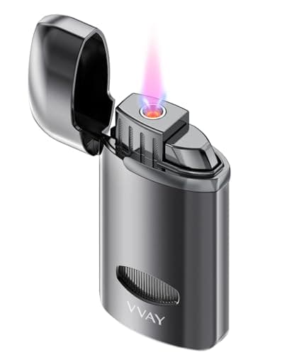 Image of VVAY Windproof Jet Flame Lighter - Gas Refillable (Gas Not Included)
