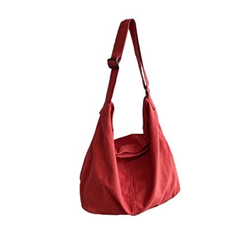Image of UICIOP Shoulder bag female shopper canvas handbag female large capacity messenger bag female designer handbag, Red, One Size