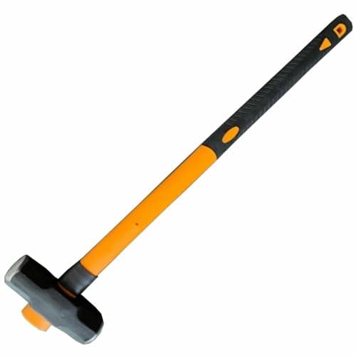 Image of Heavy Duty 10Lb Sledge Hammer with Fibre Shaft and Rubber Handle HM091