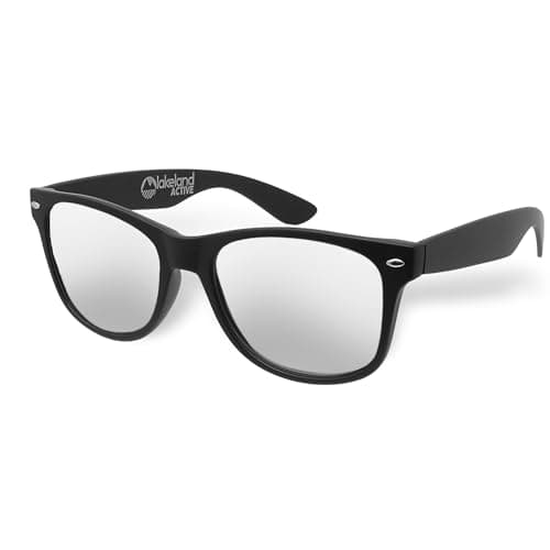 Image of Lakeland Active Keswick Classic Polarized Sunglasses - Matte Black/Silver Mirror