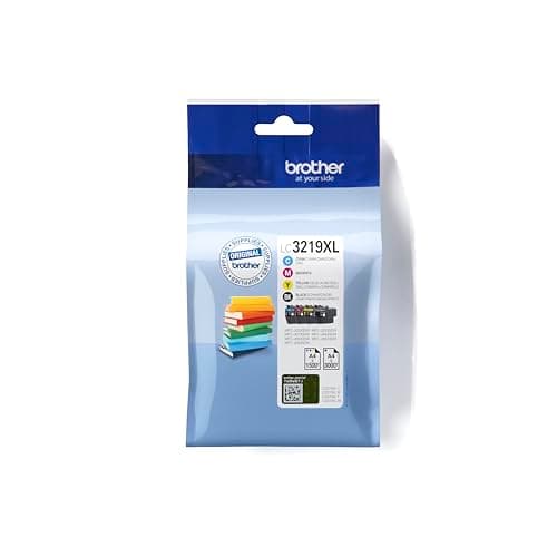 Image of Brother LC-3219XLBK/LC-3219XLC/LC-3219XLM/LC-3219XLY Inkjet Cartridges, Black/Cyan/Magenta/Yellow, Multi-Pack, Super High Yield, Includes 4 x Inkjet Cartridges, Genuine Supplies