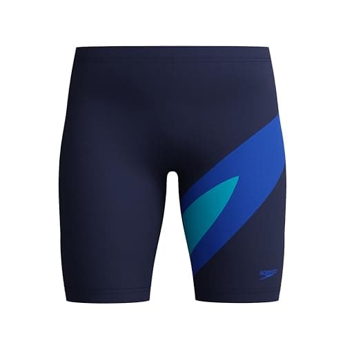 Image of Speedo Boy's Hyperboom Swim Jammer, Navy Blue, 10