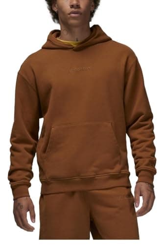 Image of Jordan Men's Air Fleece Hoodie, British Light Brown/Light Brown, M