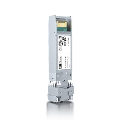 Image of 25GBASE-SR SFP28 SFP+ Transceiver, SFP+ to LC, 25G Multimode Module Compatible with Cisco SFP-25G-SR, MA-SFP-25GB-SR, Ubiquiti UniFi UF-MM-25G, Mikrotik, Netgear...