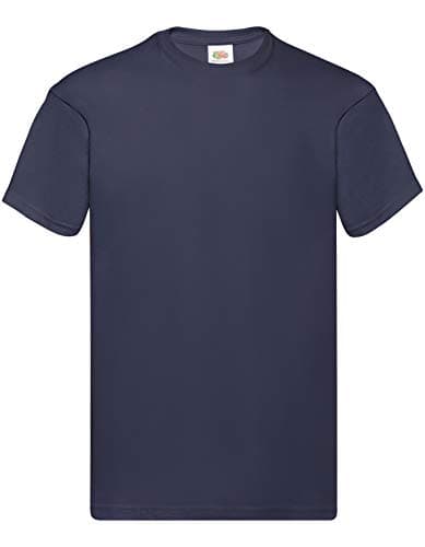 Image of Fruit of the Loom Mens Screen Stars Original Full Cut Short Sleeve T-Shirt (M) (Deep Navy)
