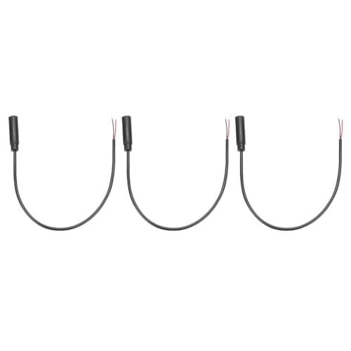 Image of sourcing map 3pcs 3.5mm Female Jack to Bare Wire Open End Replacement TRS 2 Pole Stereo 1/8" Mono Audio Cable Plug Jack for Earphone Headphone Cable Repair, 0.25m
