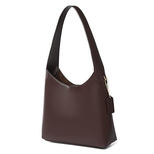 Image of MINKARS Brooklyn Shoulder Bag 28 - Slouchy Tote Bag Womens Designer Purse, Maple, Medium-28
