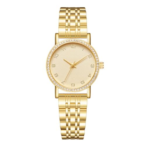 Image of CIVO Wrist Watches for Women Gold: Stainless Steel Waterproof Ladies Watch - Designer Stylish Analogue Womens Watch