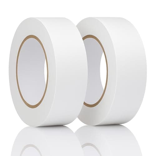 Image of Reactive Brands 50mm Double Sided Tape – Extra Strong Sticky Adhesive Tape for Crafts, DIY, Scrapbooking, Photo Mounting, Cards, Wrapping 50mm x 33m – Heavy Duty Craft Tape (2 Rolls)