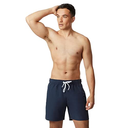Image of Jack Wills Mens Eco Mid Length Swim Shorts Pants Trousers Bottoms Lightweight Navy XL