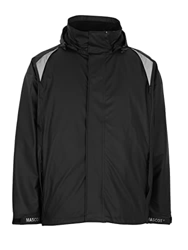 Image of Mascot 50202-859-09 Lake Aqua Wind and Waterproof Rain Jacket, Size XL, Black