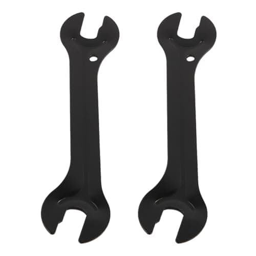 Image of Tiardey 2 PCS Bicycle Cone Wrench Hub Pedal Wrench Bicycle Hub Axle Cone Adjustment Wrench 13/14/15/16mm Open Ended Pedal Repair Tool for Mountain Bikes Black