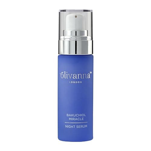 Image of Olivanna Bakuchiol Miracle Night Serum | Rejuvenating Face Moisturizer For Women | Anti Aging & Anti Wrinkle Face Serum | Skin Care For Sensitive Skins | Vegan Brightening Serum Against Inflammation