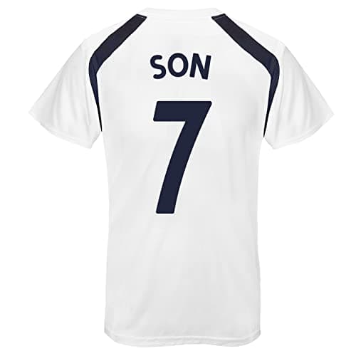 Image of Tottenham Hotspur FC Boys Son 7 Poly T-Shirt White 12-13 Years