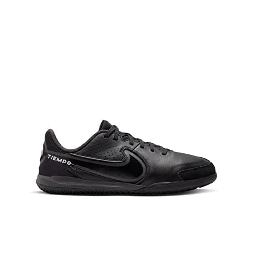 Image of NIKE Jr. Tiempo Legend 9 Academy Ic Sneaker, Black Dk Smoke Grey Summit White, 2 UK Child