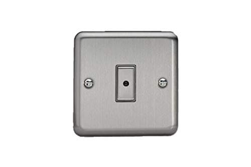 Image of Varilight Single V-Pro Multi-Point LED Dimmer 1 x 0-100W - Value Matt Chrome With Brushed Steel Button, JSE101