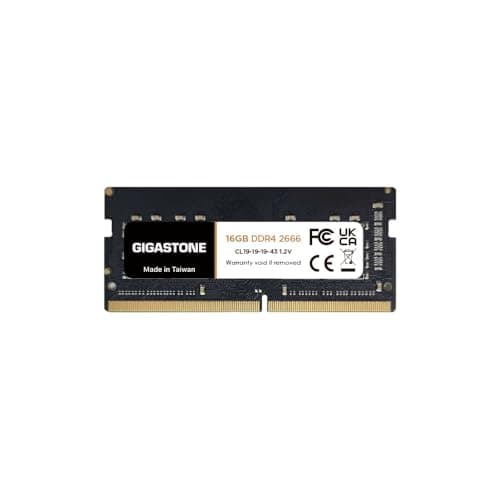 Image of 【DDR4 RAM Laptop Only】GIGASTONE 16GB DDR4 2666MHz (2400MHz or 2133MHz) PC4-21300 (PC4-19200/17000) CL19 1.2V SODIMM 260 Pin Unbuffered Non ECC High Performance Notebook Memory Upgrade