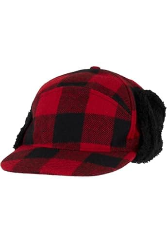 Image of Brandit Lumberjack Winter Cap, color: red/black, size: OS