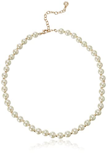 Image of Anne Klein Perfectly Pearl Collar Necklace of 18 Inch