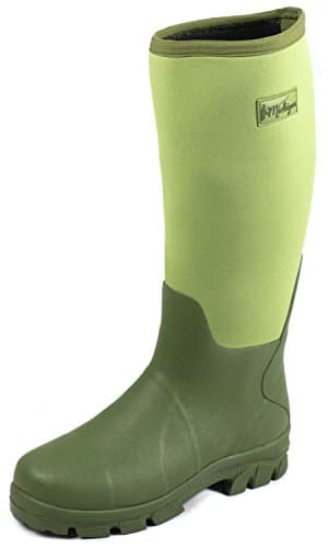 Image of Michigan Green Neoprene Waterproof Wellington Muck Field Fishing Boots Size 10