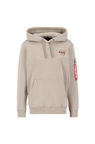 Image of Alpha Industries NASA Orbit Hoodie for men Vintage Sand