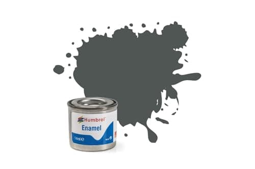 Image of Humbrol Model Paint - AA0299 No 27 Sea Grey - Matt - Tinlet No 1 (14ml), Enamel Paints for Models, Plastic, Metal, Wood, Glass, Ceramics and More, Enamel Touch Up Paint - Hobby Paint for Craft Kits