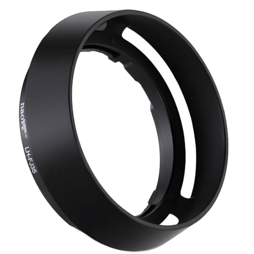 Image of Haoge LH-FJ35 Bayonet Round Metal Lens Hood shade for Fujifilm Fuji Fujinon XF 35mm f/2 R WR XF35mmF2, XF 23mm f2 R WR XF23mmF2 and XC 35mm F2 XC35mmF2 Lens replace LH-XF35-2