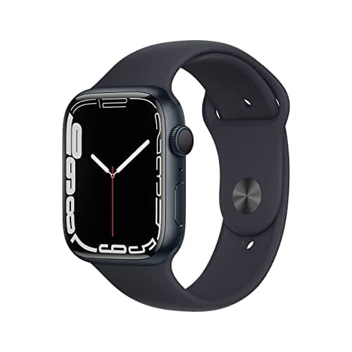 Image of Apple Watch Series 7 (GPS, 45MM) Midnight Aluminium Case with Midnight Sport Band (Renewed)