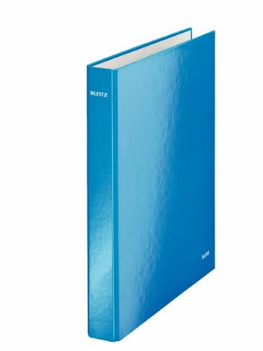 Image of Leitz Wow Ring Binder A4 4 Rings 25 mm Shiny Blue