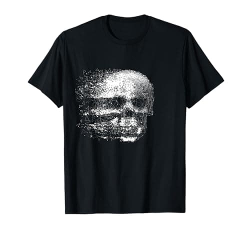 Image of Cool Wild Abstract Skull Novelty Graphic Tees & Cool Designs T-Shirt