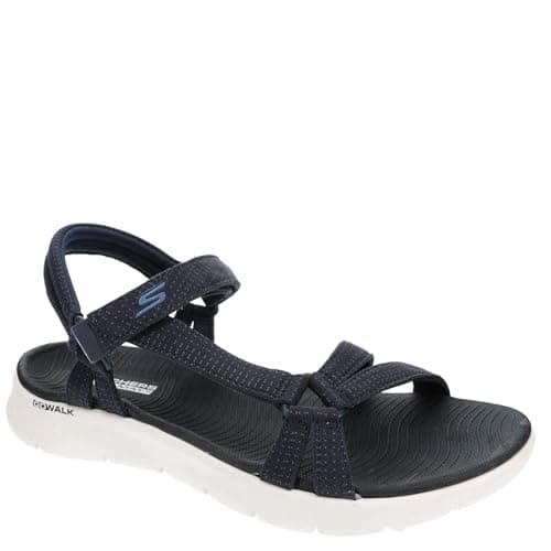Image of Skechers Women's GO Walk Flex Sandal Sublime, Navy Textile, 4 UK