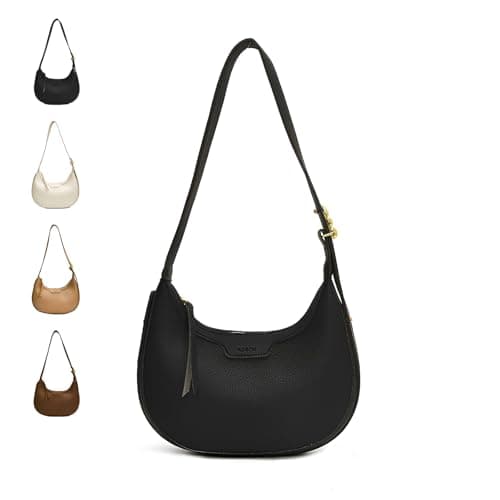 Image of ModaZeal Crescent Shoulder Bag for Women PU Leather Small Shoulder Crescent Bag Ladies Half Moon Crossbody Bag Moon Shaped Handbag Y2K Sling Bag with Adjustable Strap