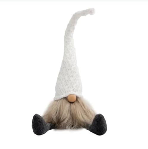 Image of Otto Christmas Gonk Decoration, White, 43 cm Tall (White)