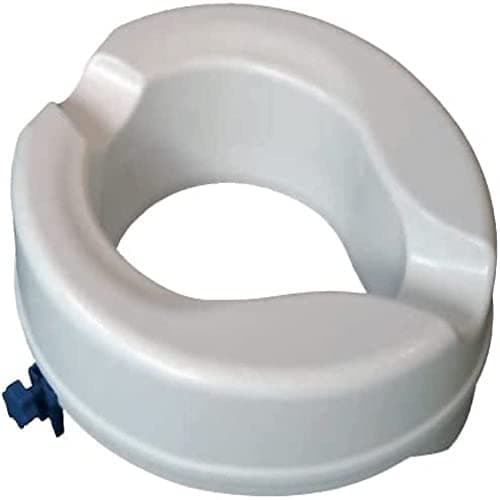 Image of Aidapt 50mm (2") Elevation Raised Comfortable Toilet Seat Easy Fit White