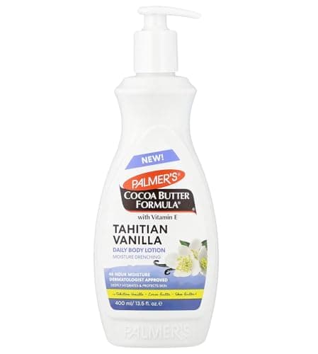 Image of Palmer’s Cocoa Butter Formula Tahitian Vanilla Body Lotion with Vitamin E 400ml– Intensely Hydrating Daily Moisturiser for All Skin Types- Nourishing Body Lotion for Soft, Smooth Skin with spatula
