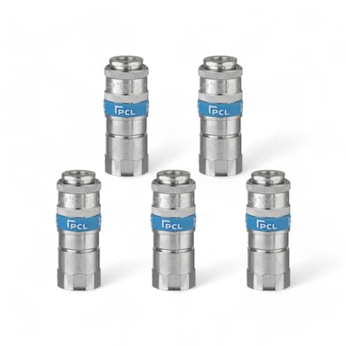 Image of x5 Genuine PCL Air Line Airflow Female Coupling 1/2 BSP Fitting Connector