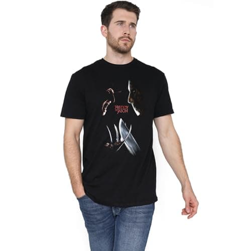Image of Freddy Vs Jason Face Off Poster Unisex T Shirt, Black, X-Large