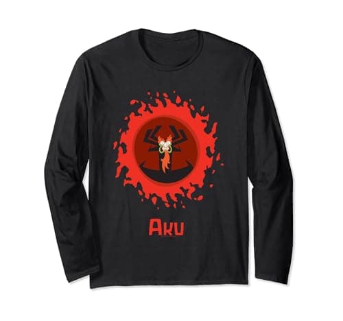 Image of Samurai Jack Aku Red Eclipse Long Sleeve T-Shirt