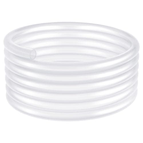 Image of ANOMM PVC Transparent Tube, 10mm (0.39in) ID x 13mm (0.51in) OD- 5m(16ft) Length PVC Clear Hose, Flexible Vinyl Tubing, Food Grade Plastic Tube Pipe for Transfer Water Oil Air