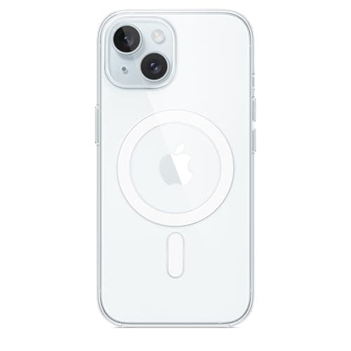 Image of Apple iPhone 15 Clear Case with MagSafe: Lightweight Phone Case, Wireless Charging Compatible, Smooth Glossy Finish