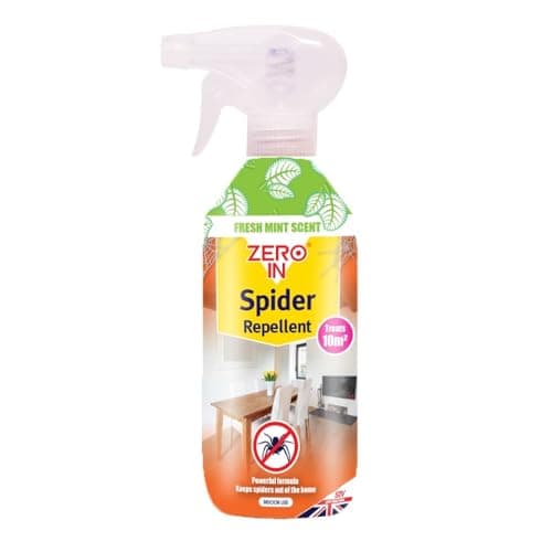 Image of ZERO IN Spider Repellent Spray Chemical Poison Free Humane Pest Deterrent Natural Peppermint Oil Barrier 500ml for Home, Office, Sheds & Garages