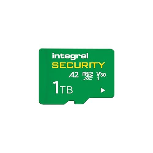 Image of Integral 1TB High Endurance microSD Card UHS-I V30 U3 A2 for CCTV, Dash Cams & Security Cameras