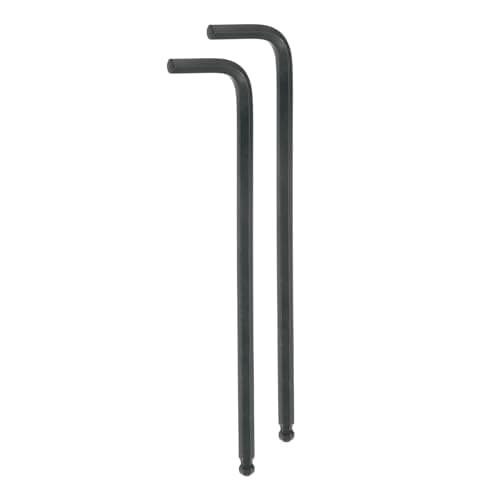 Image of sourcing map 2pcs Ball End Hex Key Wrench 6mm L-Shape Extra Long Arm Hexagon Metric Wrenches Chrome Vanadium Steel Repairing Tool for Home Repair Black